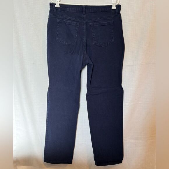 Gloria Vanderbilt Blue Straight Leg Jeans Amanda Style 14 - Picture 3 of 7